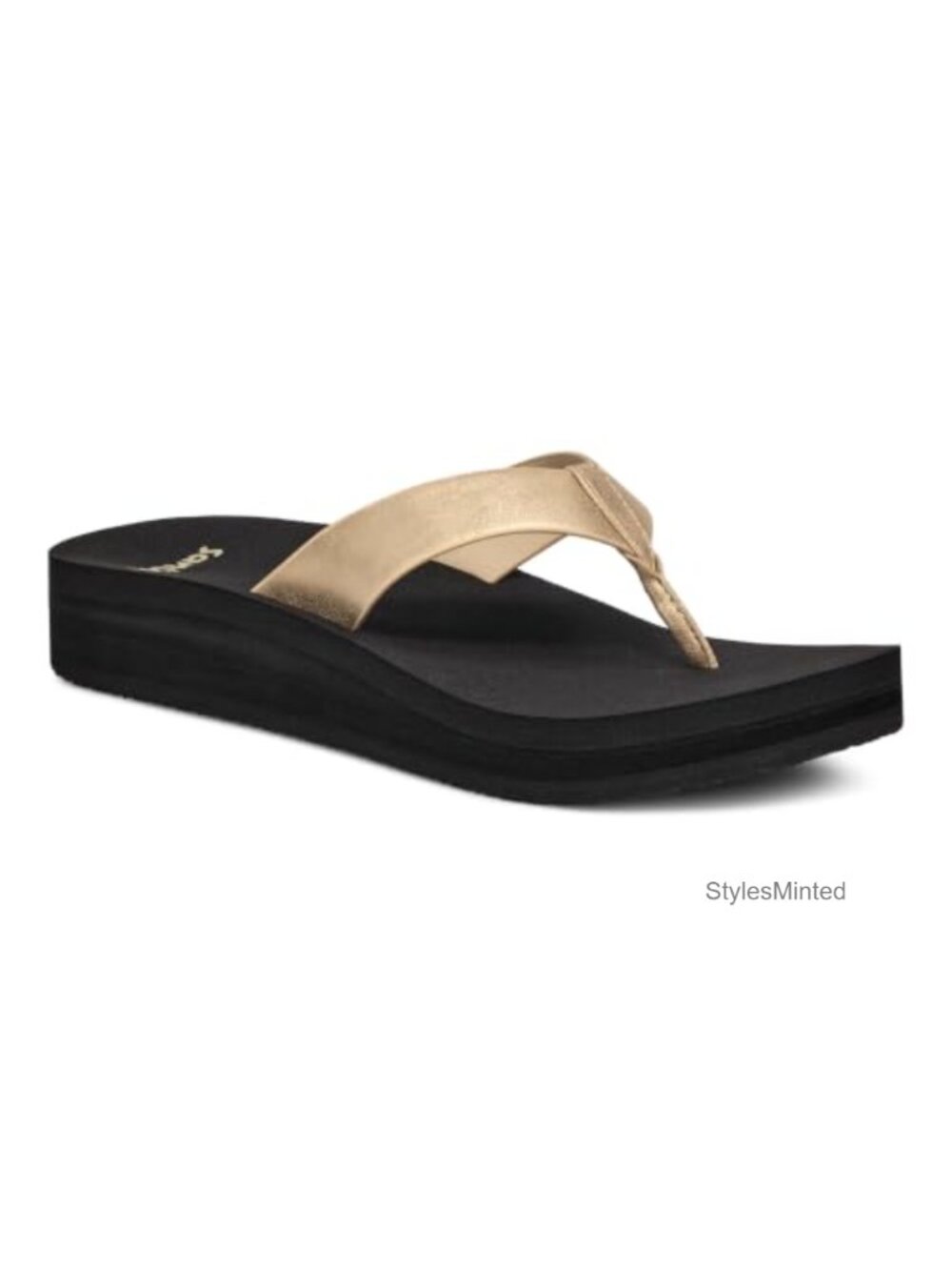 Sanuk Highland Metallic Women's Flip Flop Sandals with Arch Support